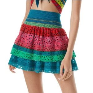 Alice Olivia Bethie mini skirt new